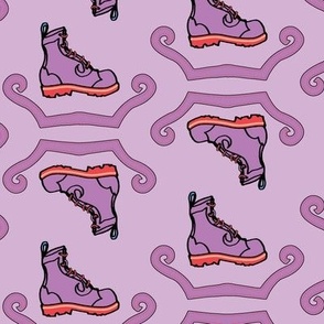 Purple Derby Swirl Boot