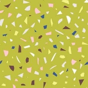 Retro Chartreuse Terrazzo