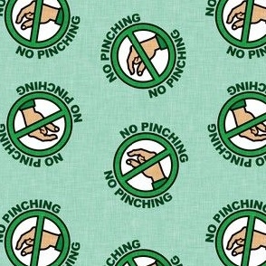 No Pinching - St Patrick's Day - mint - LAD22