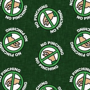 No Pinching - St Patrick's Day - dark green - LAD22