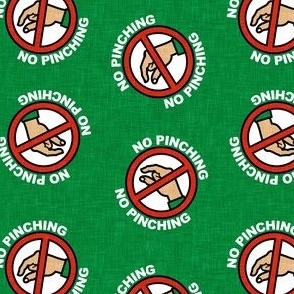 No Pinching - St Patrick's Day - red/green - LAD22