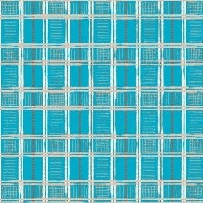 Plaid (Light Teal 8-inch repeat)