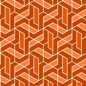 hexmill geometric orange jumbo