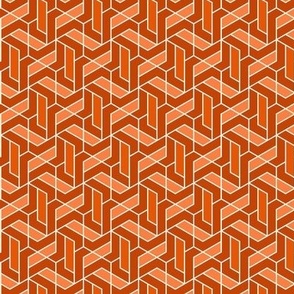 hexmill geometric orange small scale