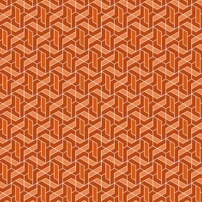 hexmill geometric orange tiny scale