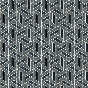 hexmill geometric gray small scale