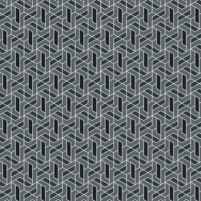 hexmill geometric gray tiny scale