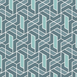 hexmill geometric teal normal scale