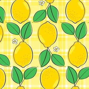 Lemon Plaid - yellow