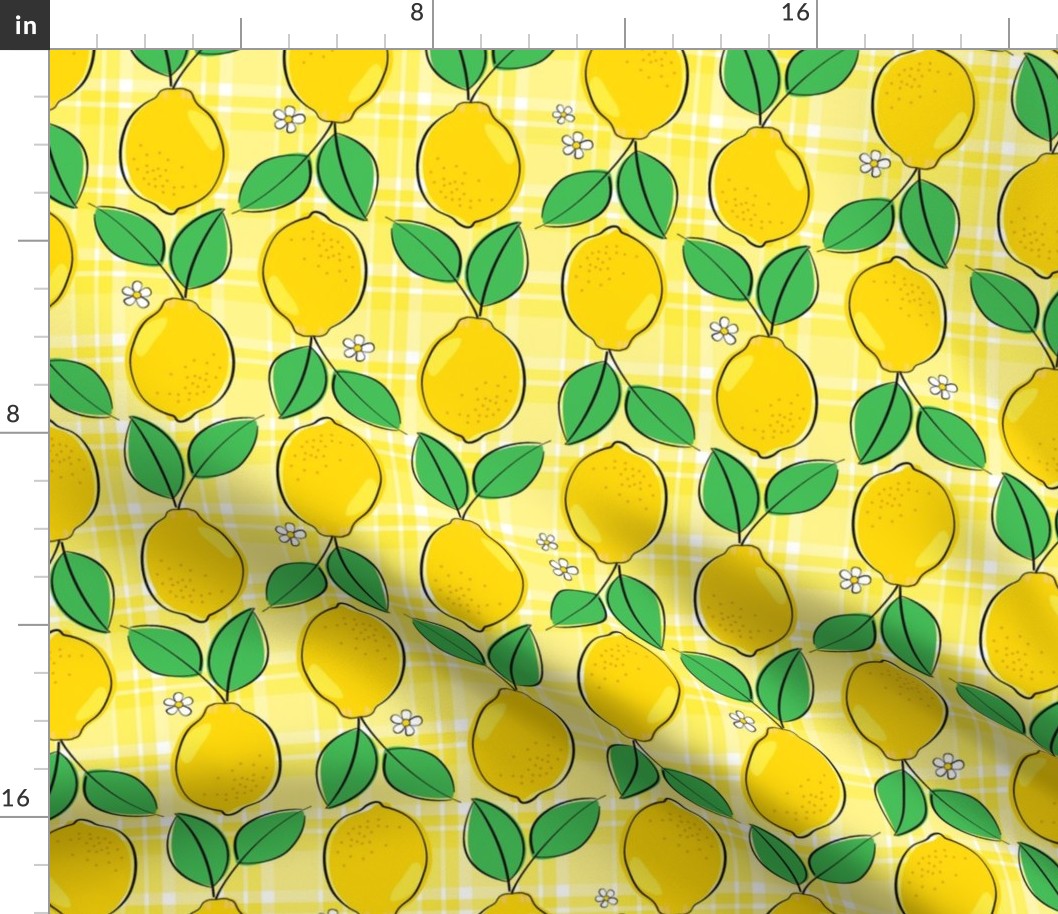 Lemon Plaid - yellow