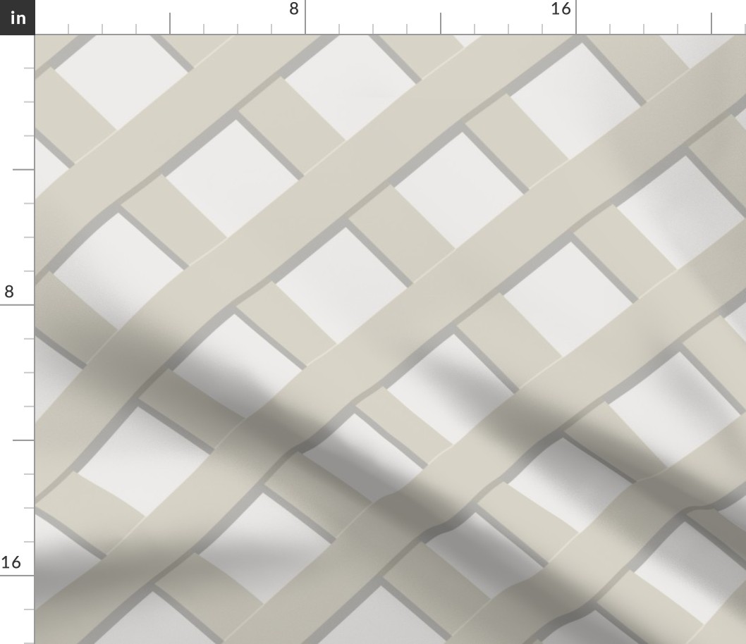 Putty LARGER DIAGONAL TRELLIS copy