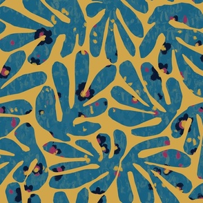 Artsy Matisse Jungle Pattern Clash { gold } full scale