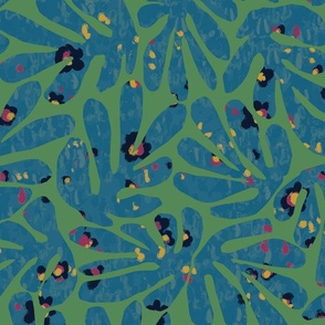 Artsy Matisse Jungle Pattern Clash { green } full scale