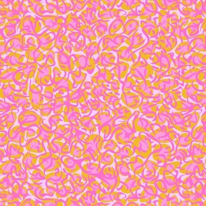 pink and gold Groovy Pomifera - 2x