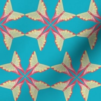 Geometric Moth Turquoise