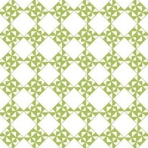 Lime Smoothie Checkered Geometric