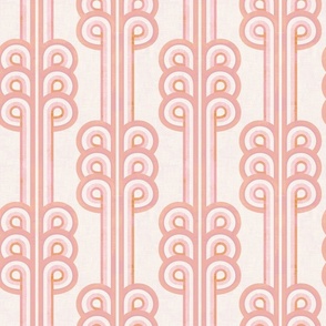 Art Deco Loops Pink