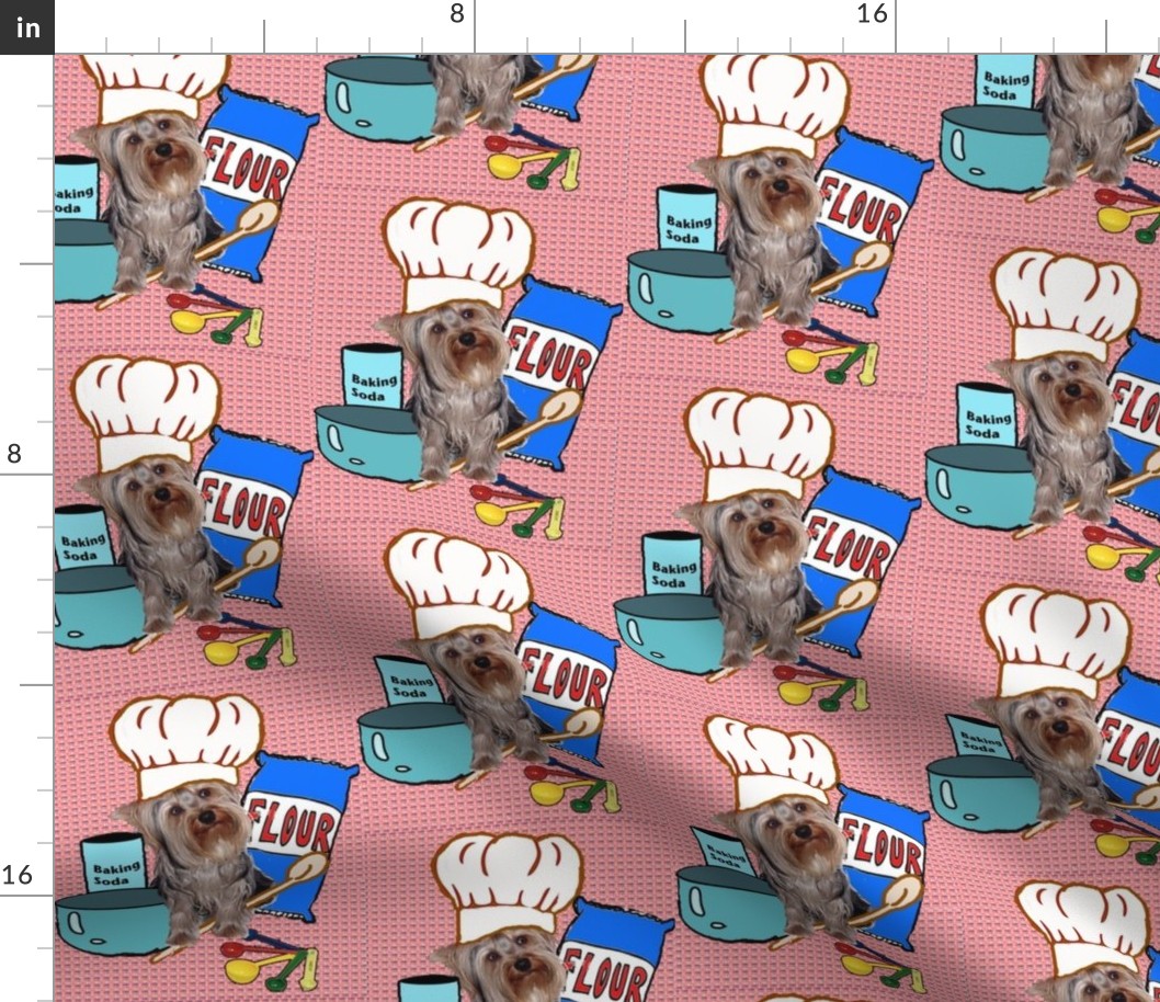 Yorkie Kitchen fabric