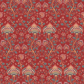 Floral kalamkari