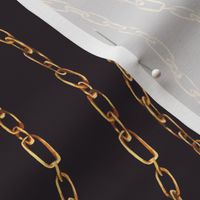 Vertical Gold Chains on Black