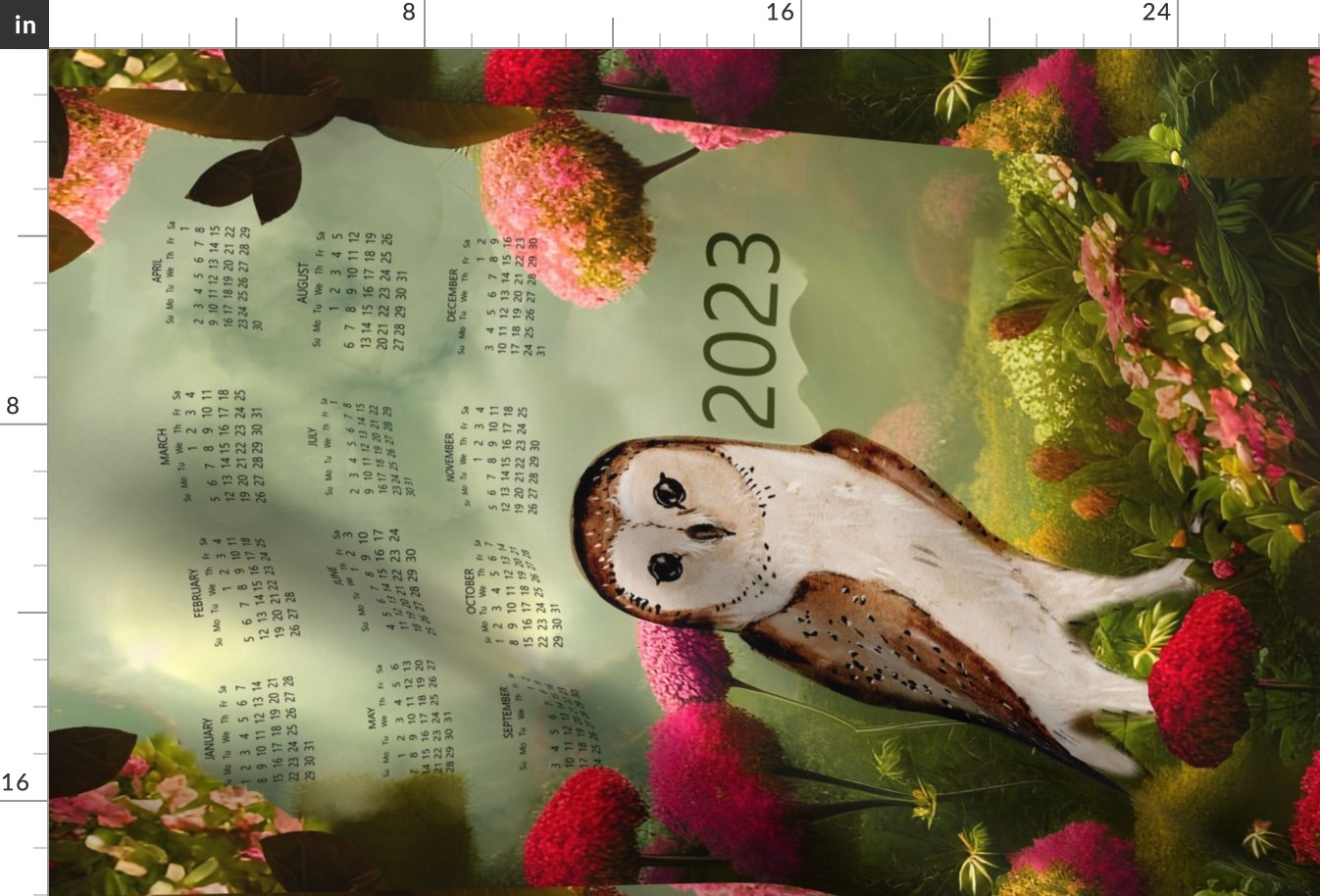 Calendar bright owl