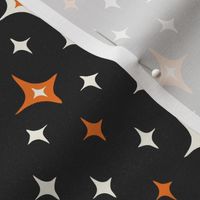 Spellbound - Retro Stars Black Orange Ivory Regular Scale