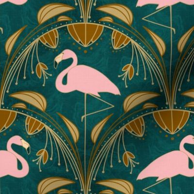 Flapper Flamingo - Emerald Green