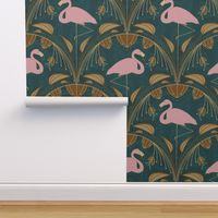 Flapper Flamingo - Emerald Green