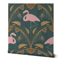 Flapper Flamingo - Emerald Green