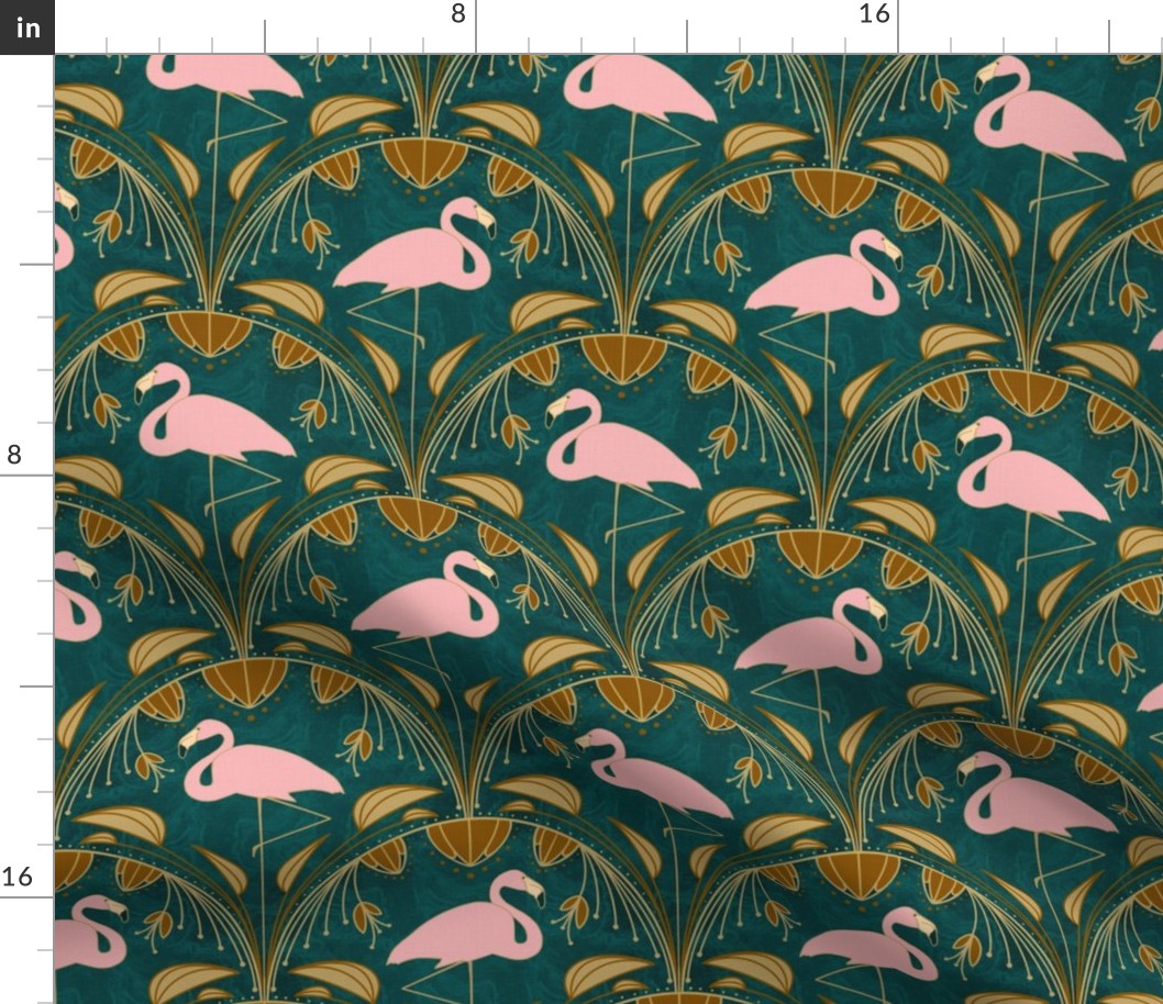 Flapper Flamingo - Emerald Green