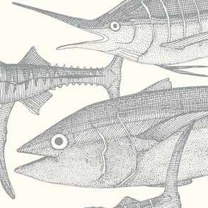 Atlantic fish silver large