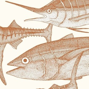 atlantic fish terracotta large