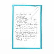 Mom's Caesar Recipe Tea Towel