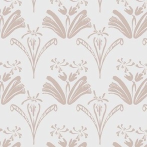 Abstract Tulip Damask 003 - Neutral Light
