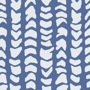 2” Moonlight Blue Vertical Hebrew Cone Shell Design, Wallpaper