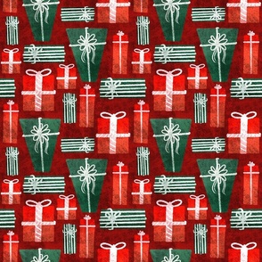 Holiday Gift Pattern - Red