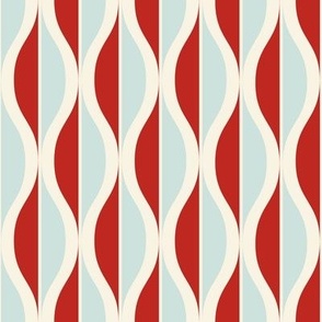 Retro Spliced Ogee Stripes