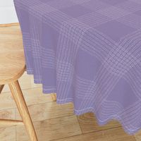 Crossover Plaid Dark: Violet Purple & Cream Linear Plaid