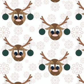 Reindeer and Ornaments