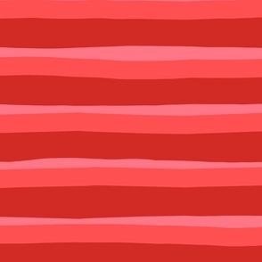 Coral Red Stripes - art nouveau stripes, red lines, coral stripes, red lines