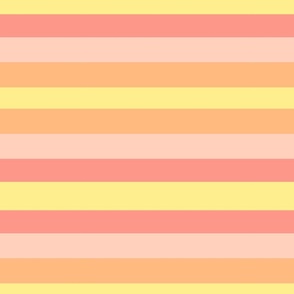 Pink,Yellow and Orange Stripes 