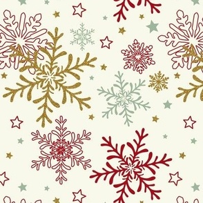 FLAKES PATTERN GOLD