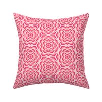 pink coral geometric roses