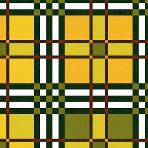 Fall Plaid - September Forest / Large