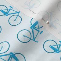 Blue bicycles grid