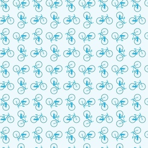 Blue bicycles grid