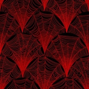 Scalloped Web in Red