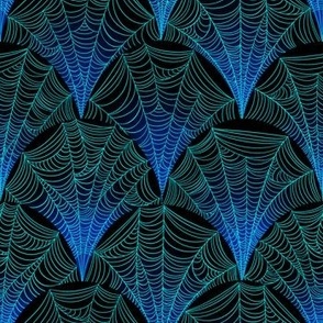 Scalloped Web in Blue