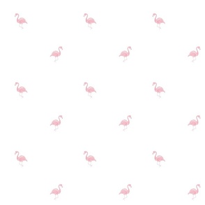 Embroidered style flamingos