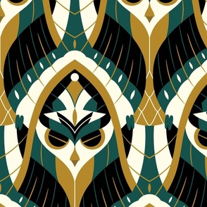 Art Deco Owl